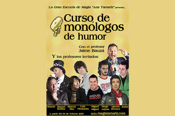 Curso de monólogos de humor y guión cómico