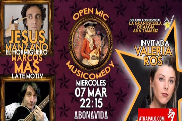 Magia en ¡Open Musicomedy! con Valeria Ros y Chema Z.