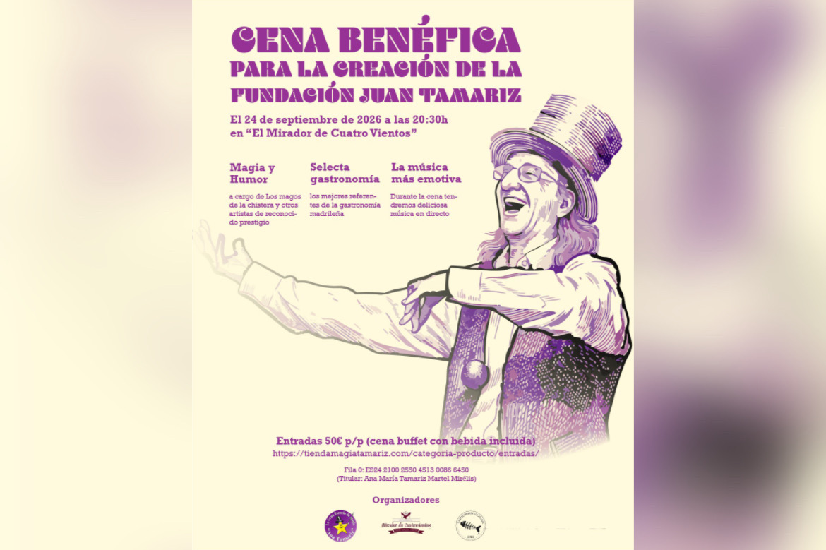 Cena Benéfica para impulsar la Fundación Juan Tamariz
